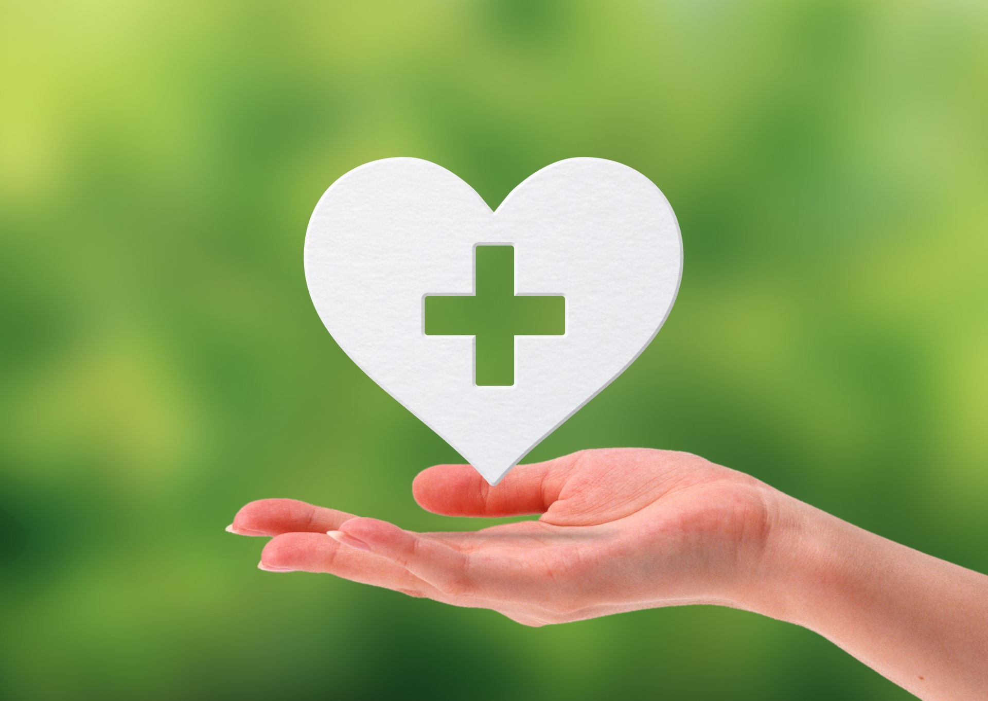 紙でできたハート