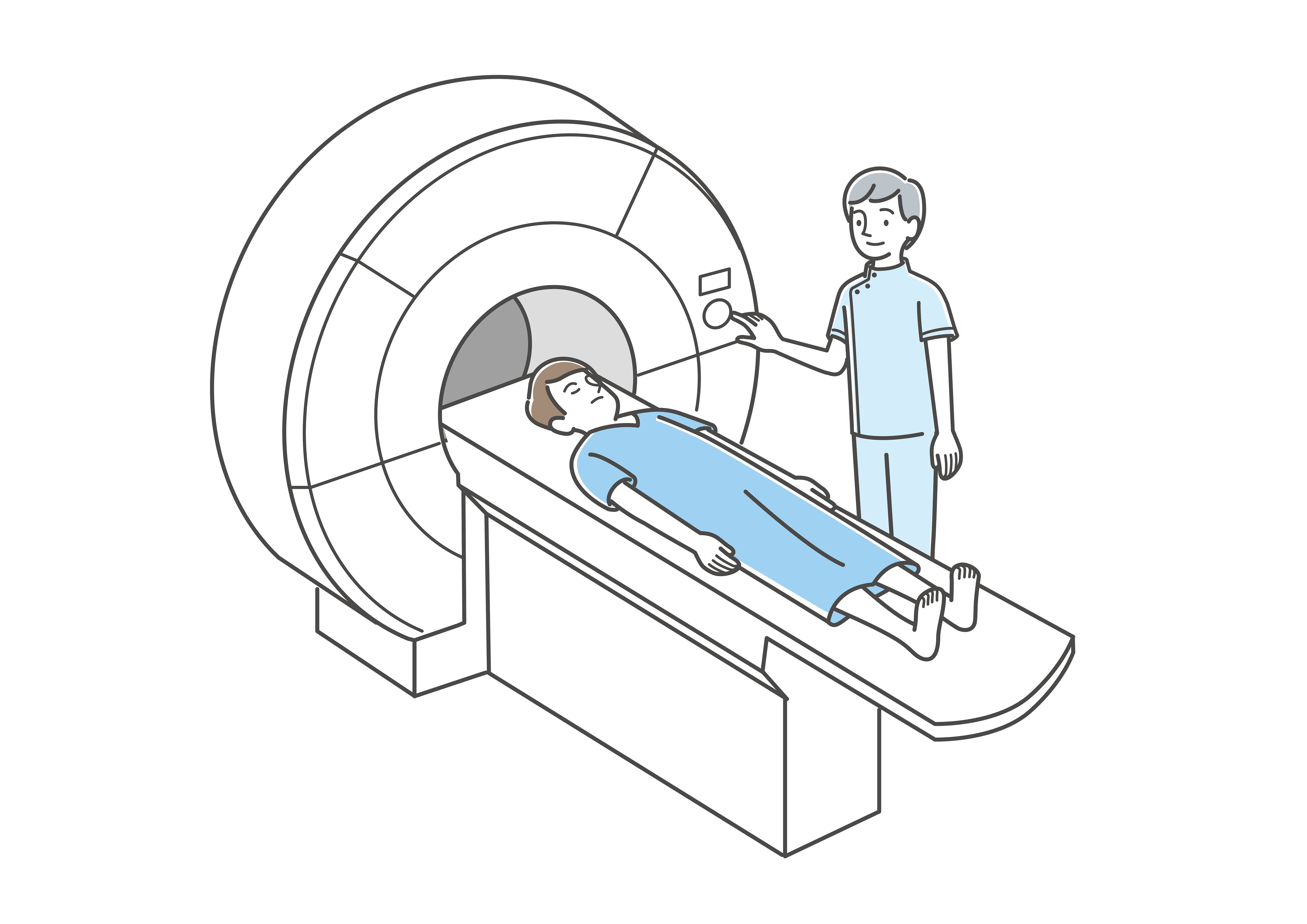 MRI検査のイラスト