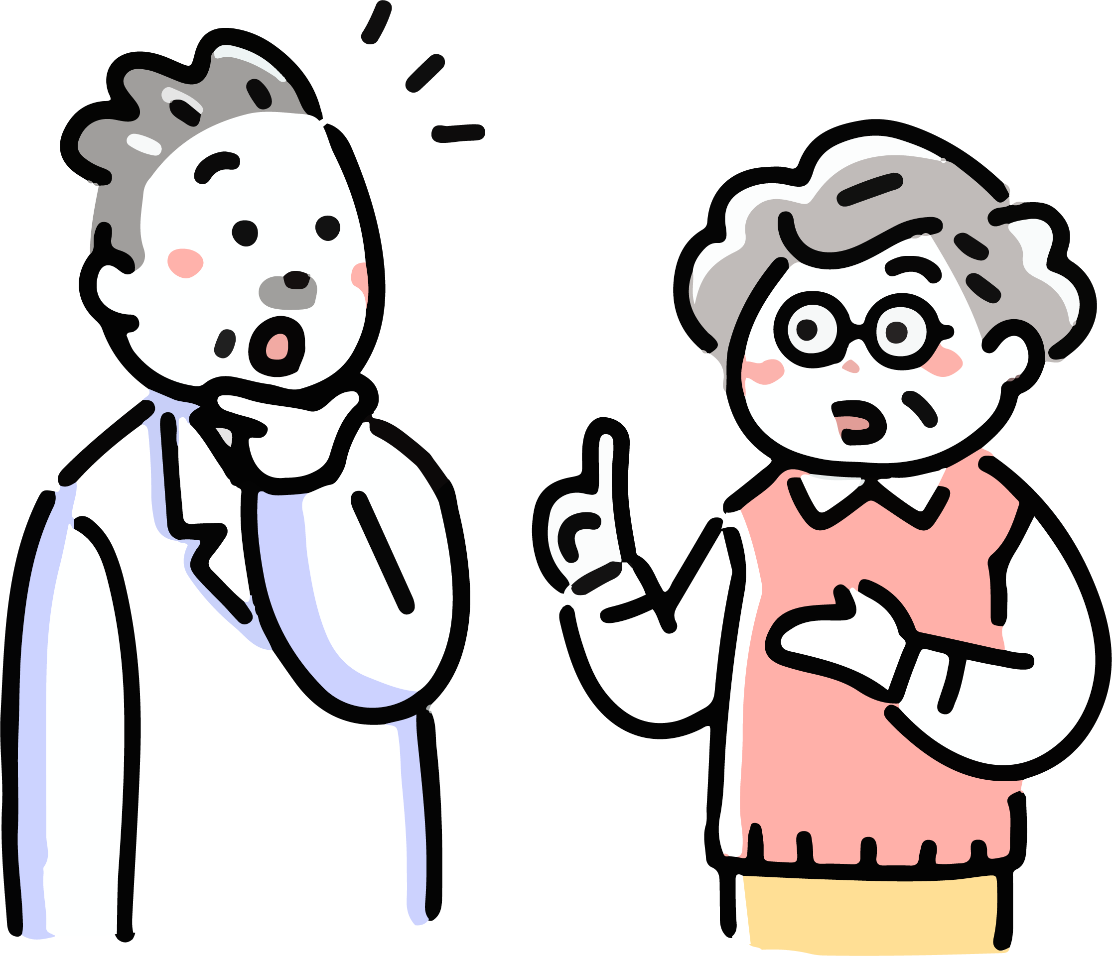 医師に相談する女性のイラスト