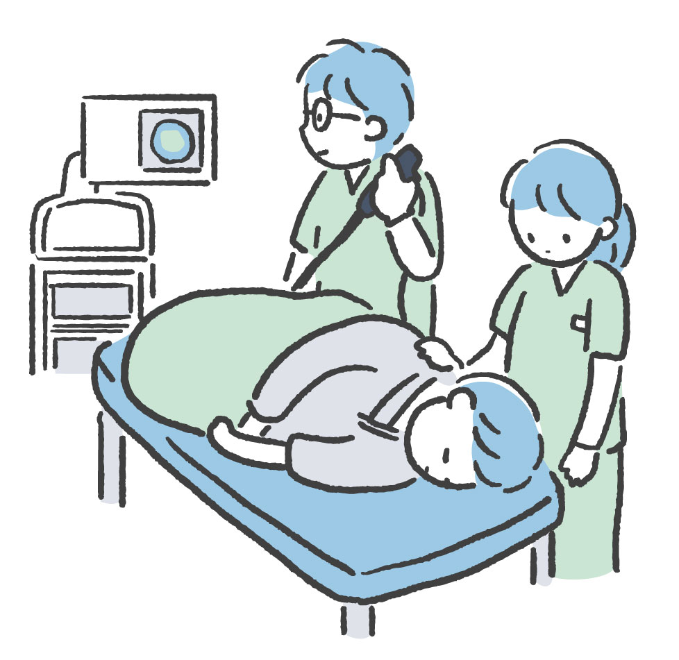 大腸内視鏡検査のイラスト