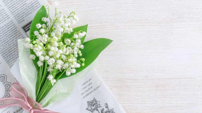 すずらんの花束