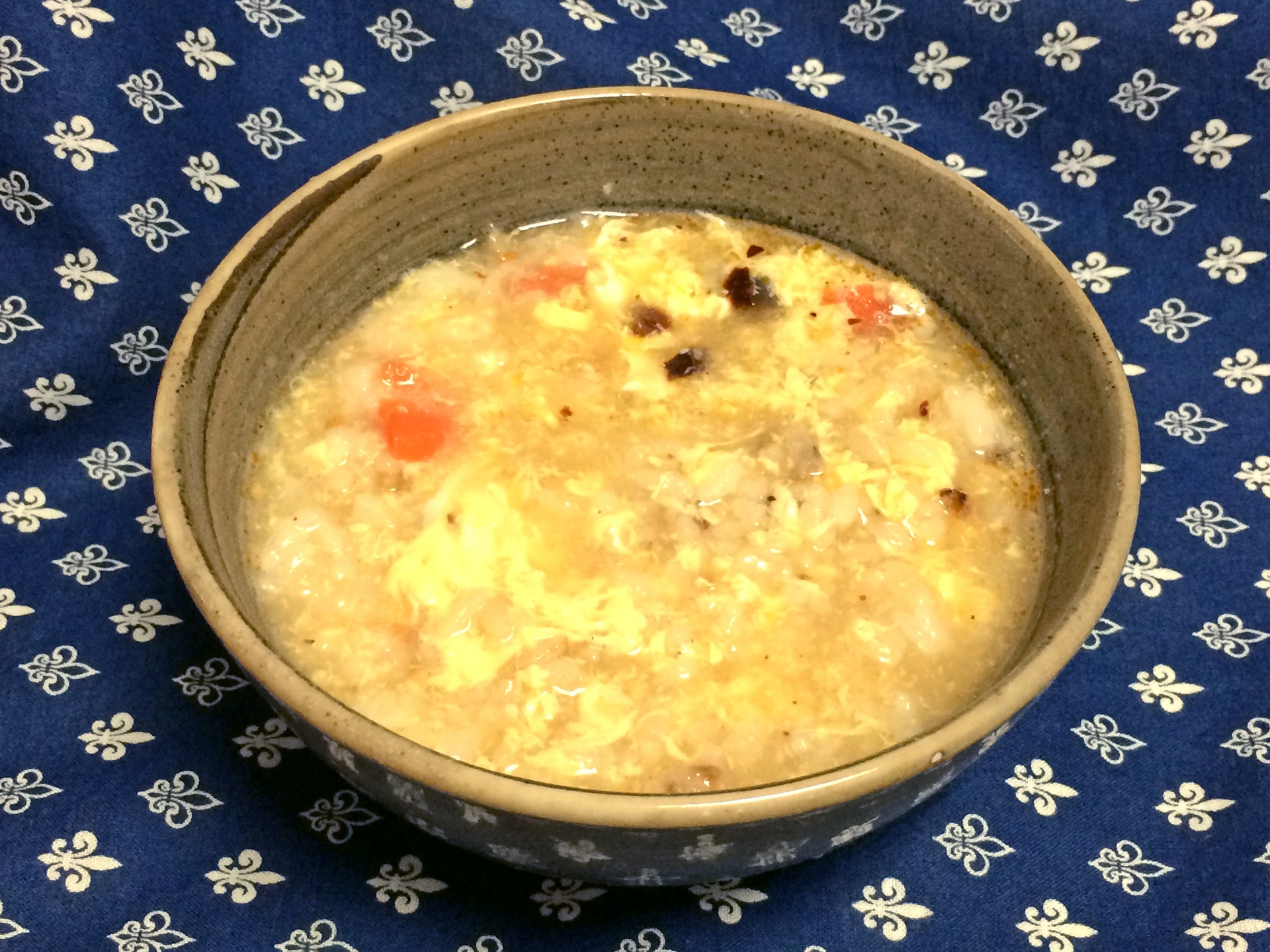 野菜たっぷり卵がゆ