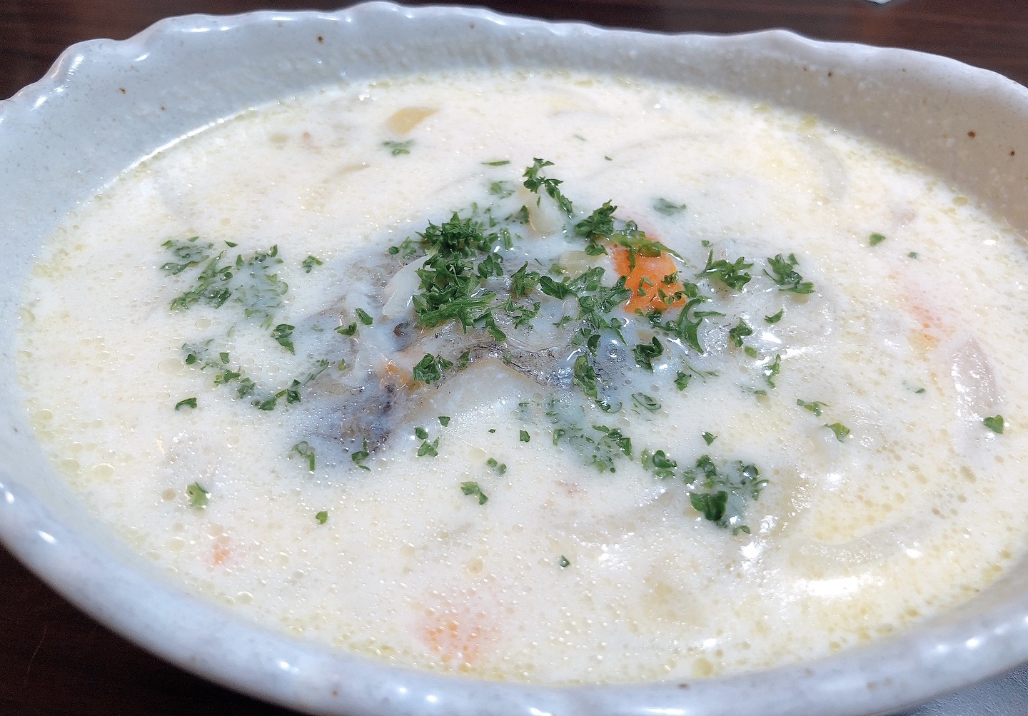 白身魚のミルク煮