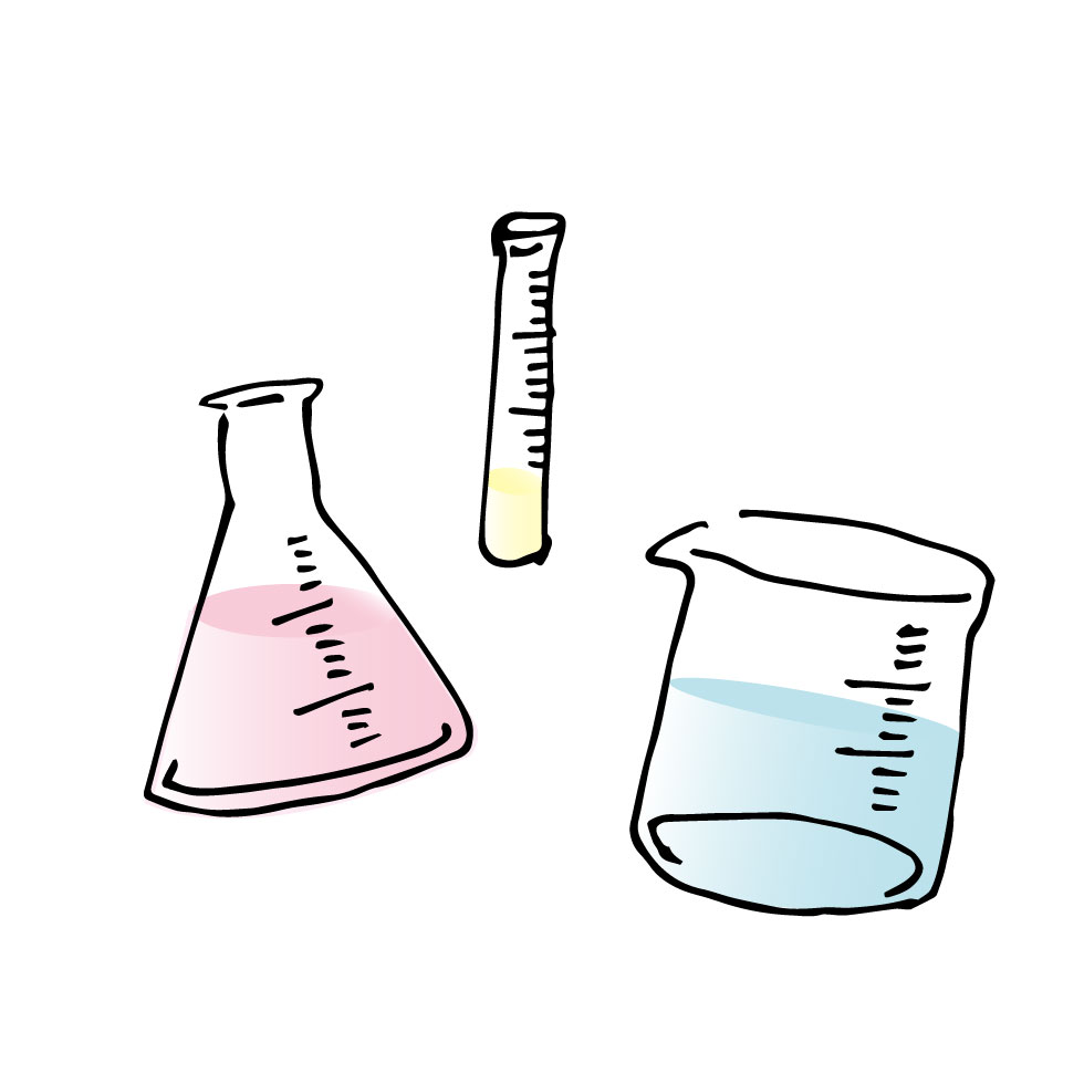 フラスコやビーカーのイラスト