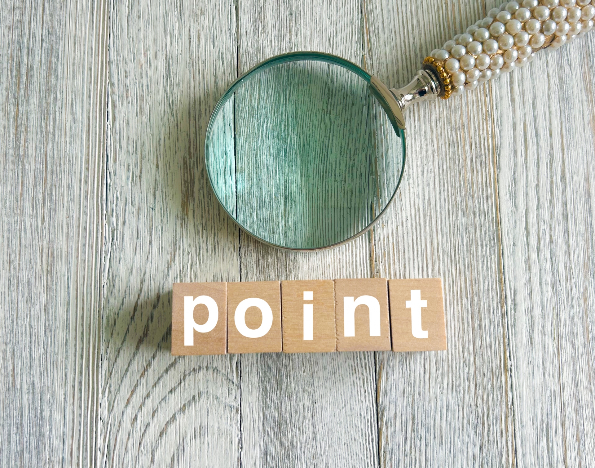 POINTと書かれたブロック